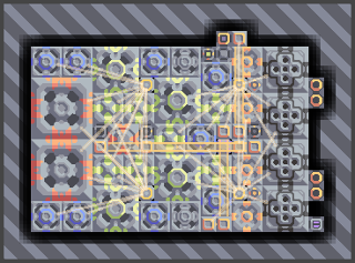 大硅04黄沙'抽水18X12控料'控厂 Mindustry 蓝图缩略图