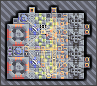 大硅04沙地'油'抽水14X12控料 Mindustry 蓝图缩略图